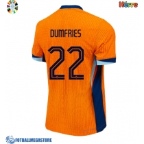 Fotballdrakt Herre Nederland Denzel Dumfries #22 Hjemmedrakt EM 2024 Kortermet